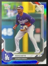 2026 Topps Now Road to Opening Day Mookie Betts Aqua Foil /199 Dodgers