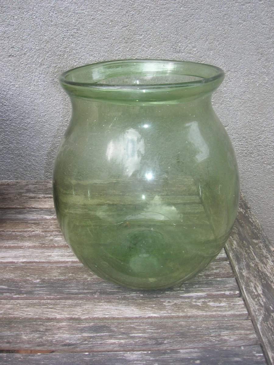 ANCIENNE CARAFE EN verre émaillé avec 4 verres EUR 35,00 - PicClick FR
