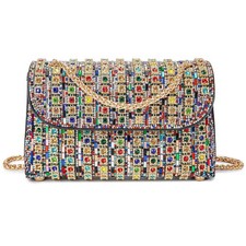 Women's Evening Handbags Rhinestone Purse Crystal Evening Clutch for Women Fo...