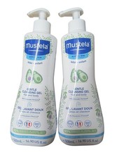 Mustela Gentle Cleansing Gel Baby Body Wash and Baby Shampoo 2-PACK