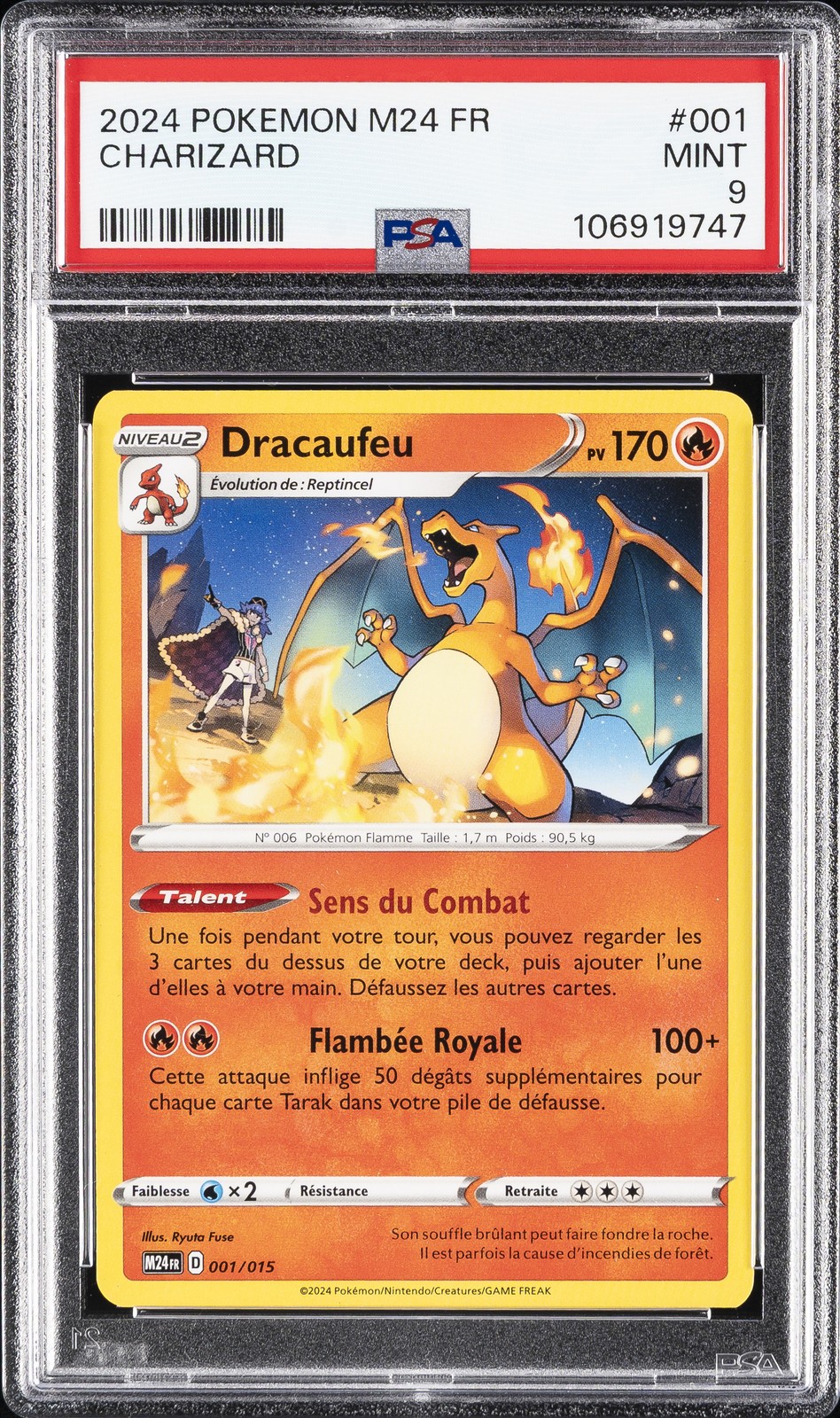 2024 POKEMON M24 FR-MCDONALD'S COLLECTION #001 CHARIZARD PSA 9