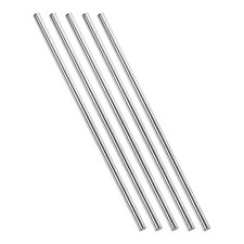 5 Pcs 5mm x 300mm Solid Round Rod for DIY Craft 304 Stainless Steel