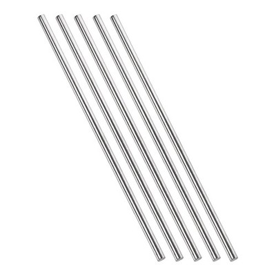 5 Pcs 5mm x 300mm Solid Round Rod for DIY Craft 304 Stainless Steel