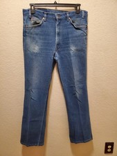 Vintage Levi's 517 Mens 38×34 Blue Denim Boot Cut. Orange tab, made in USA
