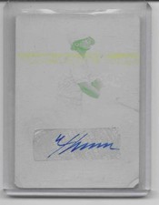 Nico Hoerner Panini Immaculate Printing Plate Masterpiece Auto Autograph 1/1