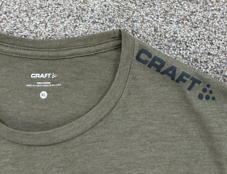 CRAFT SPARTAN производительности футболка мужской размер XL армия зеленый Athletic Fit запустить велосипед гонки - Изображение 4 из 4