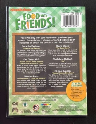 Nickelodeon Food with Friends DVD Dora Diego Blue's Clues Wonder
