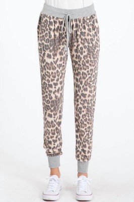 Heimish Usa Animal Print Joggers Brown