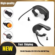 E-bike Thumb Throttle Hand Finger YH-001 Throttle 12V-72V 3-Pin SM/WP Plug SDE