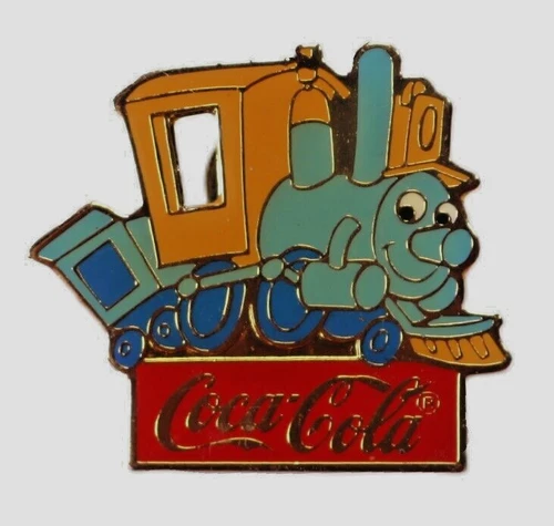 Vintage Disney Pin Dumbo's Casey Junior Coca-Cola Limited Edition 1 of 1000 1986