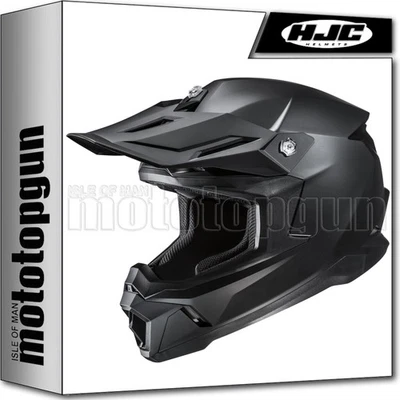 CASQUE OFF-ROAD POUR MOTO HJC C50 NOIR SEMI-MAT XL - Photo 1/2