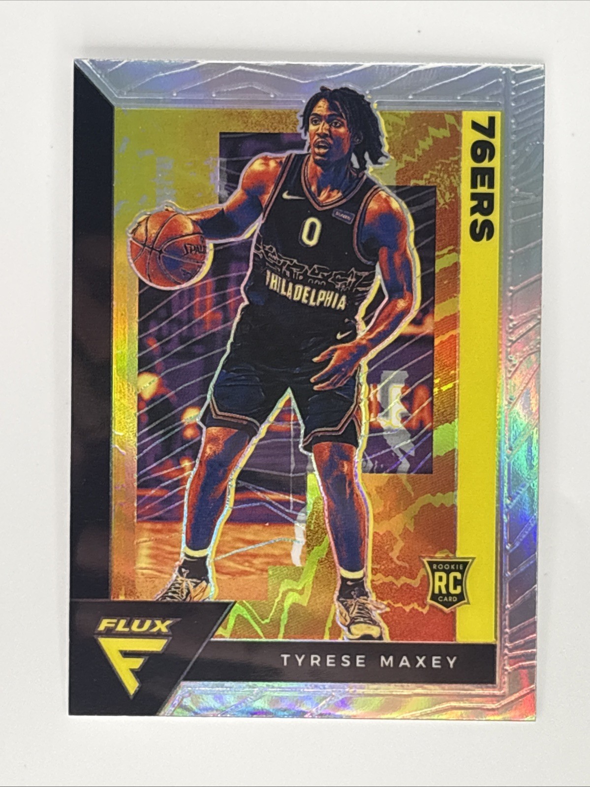 Tyrese Maxey - 2020-21 Panini Flux Rookie #208 - True Silver Prizm - 76ers