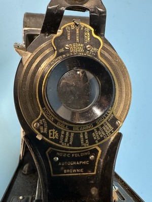 Kodak No.2C Folding Autographic Brownie Camera 3x5” Negative Size