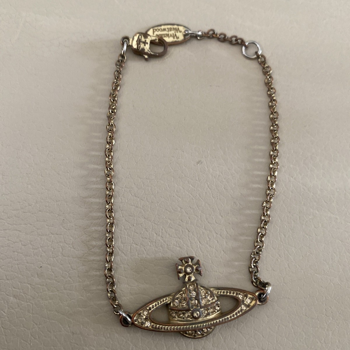 Authentic VIVIENNE WESTWOOD Gold Orb Mini Chain Bracelet | eBay UK