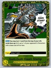 Gum-Gum Dawn Stamp OP13-117 Rare Carrying On His Will One Piece Foil Near Mint