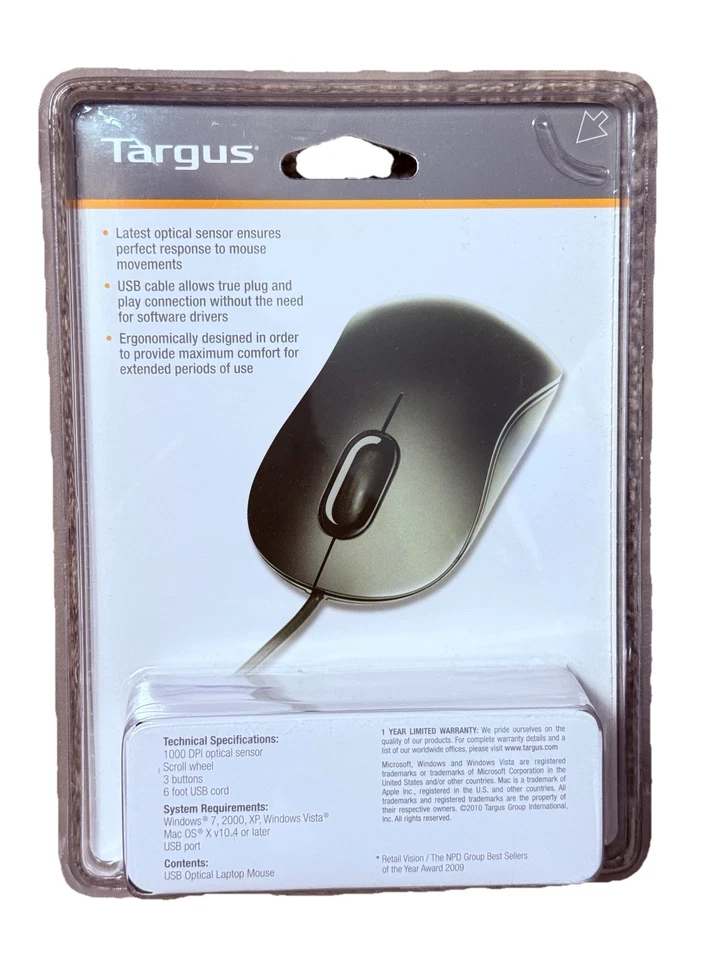 Targus USB Optical Laptop Mouse BUS0213 - Image 2 of 4