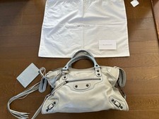 Borsa a mano BALENCIAGA Classic City 2 vie 115748 blu tenue riparata originale