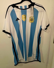 adidas Argentina Soccer Jersey White/Blue/Black Campeones del Mundo