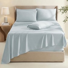 Bed Sheets 6 Piece Set Double Brushed Soft Peach Pink Cal King Hearth Harbor