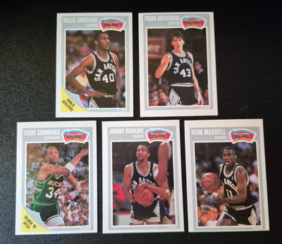 1989-90 89 Fleer Basketball San Antonio Spurs complete Team set 5 Maxwell ROOKIE