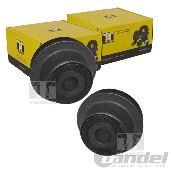 2X Tedgum Querlenkerlager Buchse Hinten AußEn Oben Unten Passend FüR Audi 80 A6-image