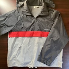 Vintage 70  s Adidas Jacket Trefoil USA Track Nylon Size Large
