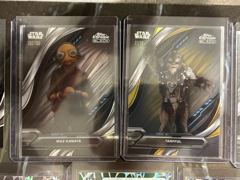 Lote de 33 bases y numerados Star Wars Topps 2023 cromados negros y High Tek/75/50🔥 Foto 2 de 4