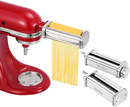 Pasta Maker Attachments Set for all KitchenAid Stand Mixer, including Pasta S... - Picture 2 of 6
