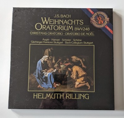 Bach Weihnachts Oratorium - Rilling Auger Schreier  CBS Masterworks 3LP Box