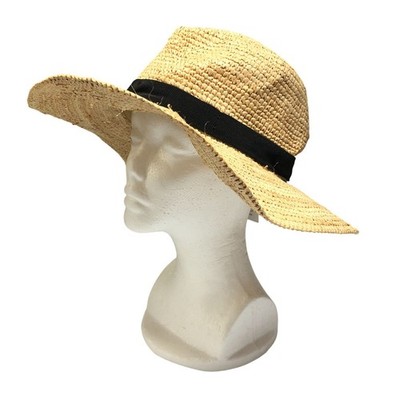 J. Crew Beige Straw Sun Hat with Black Pom Trim J.Crew Straw Beach Sun Hat with Pom-Pom Trim | Mercari main image 3