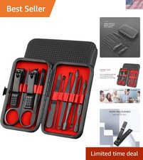 Nail Clippers Set, 10 PCS Professional Manicure Set and Pedicure Kit with Tra...