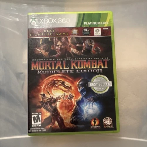 Warner Bros. Mortal Kombat Komplete Edition Xbox 360 Fighting NTSC-U/C Platinum…