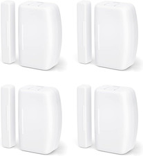 Zigbee Contact Sensor 4 Pack, Door and Window Monitor, Home Automation,Works wit