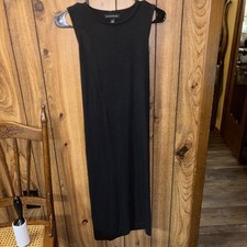 Banana Republic Black Sleeveless Knit Sweater Dress Casual Size Medium EUC