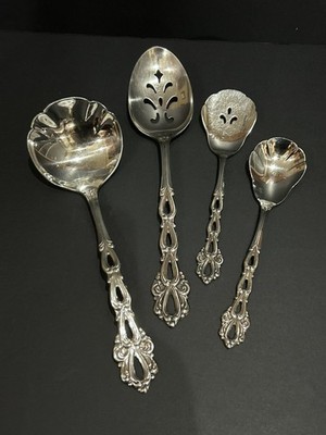 Oneida Community Chandelier Set Of 4 Serving Pieces Stainless Flatware(M)
