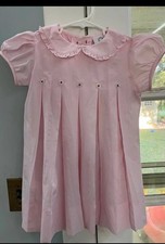 The Proper Peony five Pleat Blush Dress EUC 4t girls Boutique