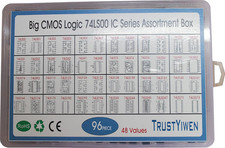 48 Types 96PCS 74Lsxx Series Logic IC Assortment Kit 74LS01 74LS90 74LS373 74...