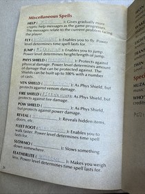 Magician - NES Manual Only &ldquo;Has Writing In Manual&rdquo;