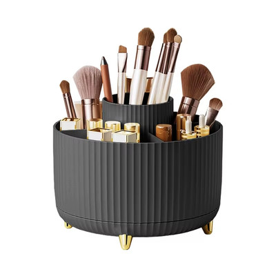 360 Rotierender Make-up Organizer Schreibtisch Kosmetik Aufbewahrung Badezimmer Pinsel Stifthalter