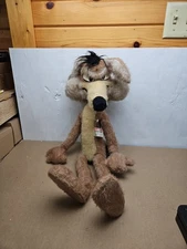 Vtg 1971 Mighty Star Warner Bros Wile E Coyote Poseable Wired LARGE Plush 27 in