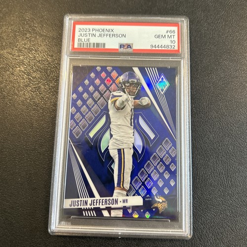 Justin Jefferson 2023 Panini Phoenix Blue #66 #07/25 (PSA 10) (read description)