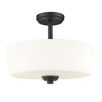Deckenlampe Metall Glas D: 37 Cm Schwarz Weiß 3X E27 Deckenleuchte Flur KüChe