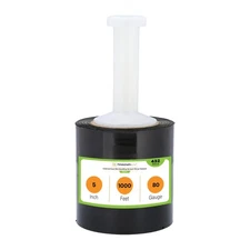 Cast Narrow Banding Stretch Wrap 5" x 1000' 80 Gauge Black Shrink Film 432 Rolls