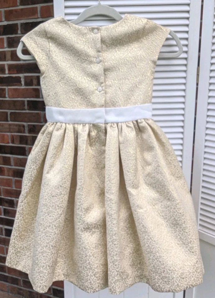 Vestido Gymboree Niñas Talla 7 Vacaciones Navidad Boda jul25 Foto 3 de 4