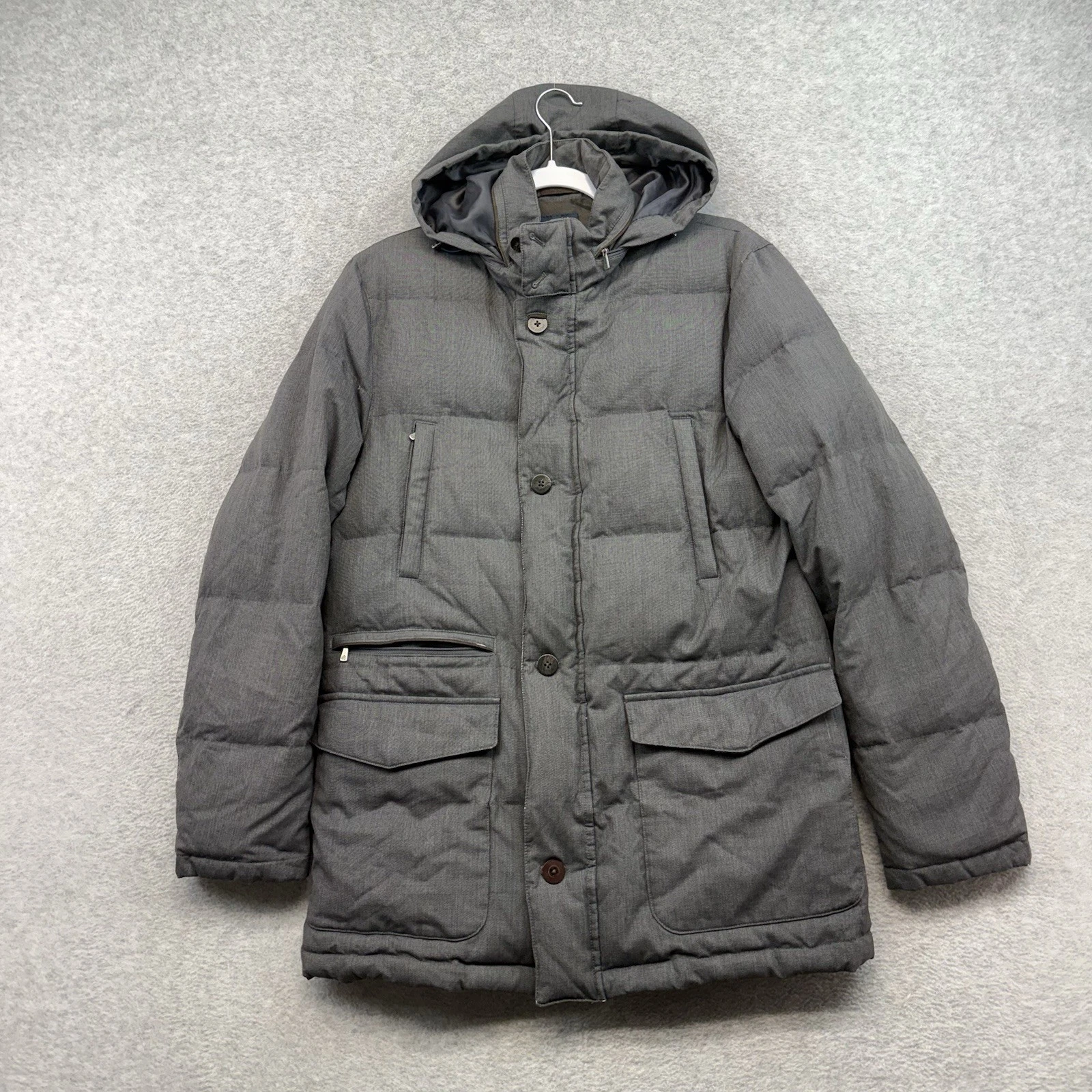Brooks Brothers Loro Piana Storm System Mens S Puffer Gray Wool Down Jacket Coat
Opens in a new wind