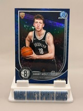 Danny Wolf Rookie 2025-26 Bowman Chrome #BCV-27 Blue Reptilian Refractor /150