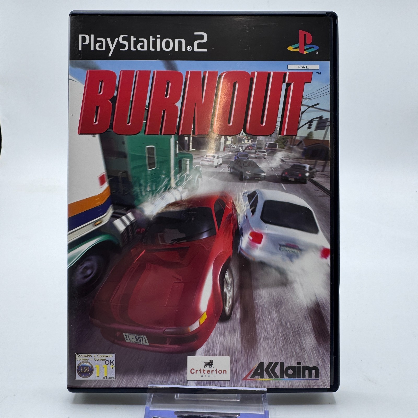 PS2 Burnout Sony Playstation 2 - Mint Condition - Complete With Manual