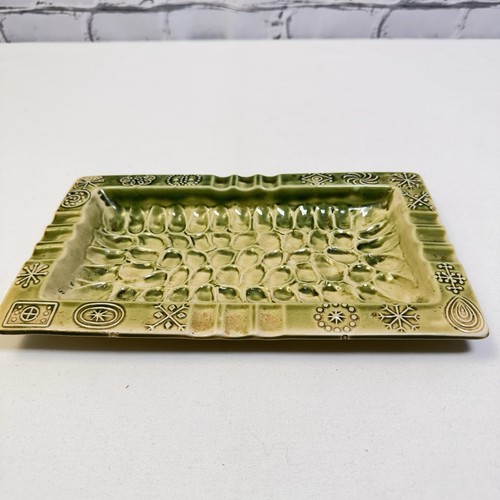 MCM Atomic Design Thumbprint Ceramic Vintage ASHTRAY Stamped Japan - Picture 5 of 16