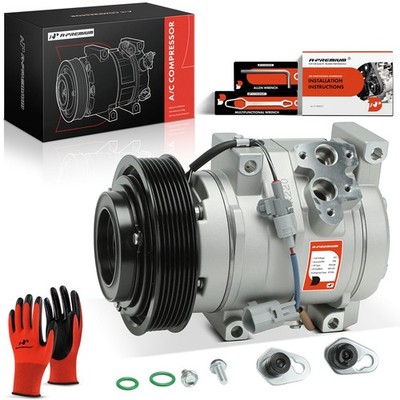 A-Premium AC Compressor with 7 Groove for Toyota Camry Highlander Solara L4 2.4L