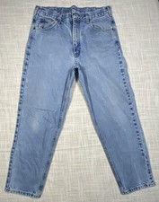 Carhartt Mens Blue Light Wash Denim Straight ...